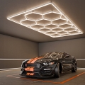 LED lubinis šviestuvas HEXAGON LED/696W/85-265V 4000K 484x243 cm CRI 90 IP44 balta