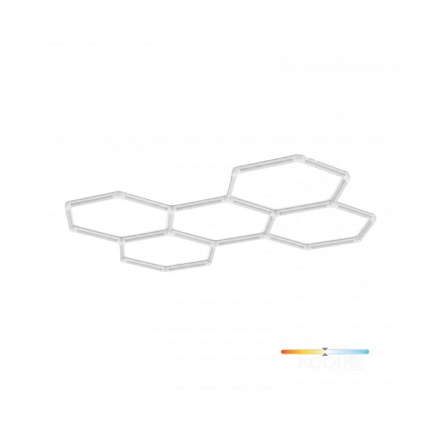 LED lubinis šviestuvas HEXLINE LED/216W/230V 4000K 208x300 cm baltas