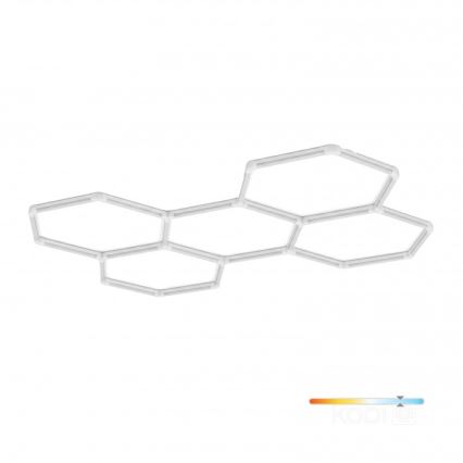 LED lubinis šviestuvas HEXLINE LED/216W/230V 6500K 208x300 cm baltas