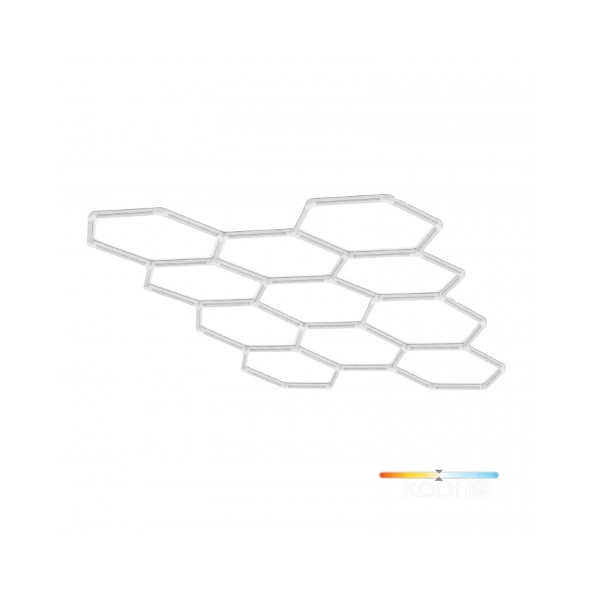 LED lubinis šviestuvas HEXLINE LED/513W/230V 4000K 300x516 cm balta