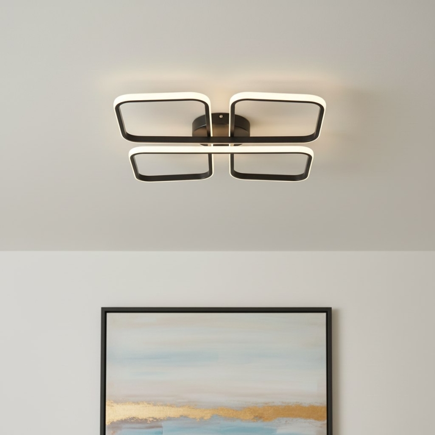 LED lubinis šviestuvas HIDALGO LED/40W/230V juodas