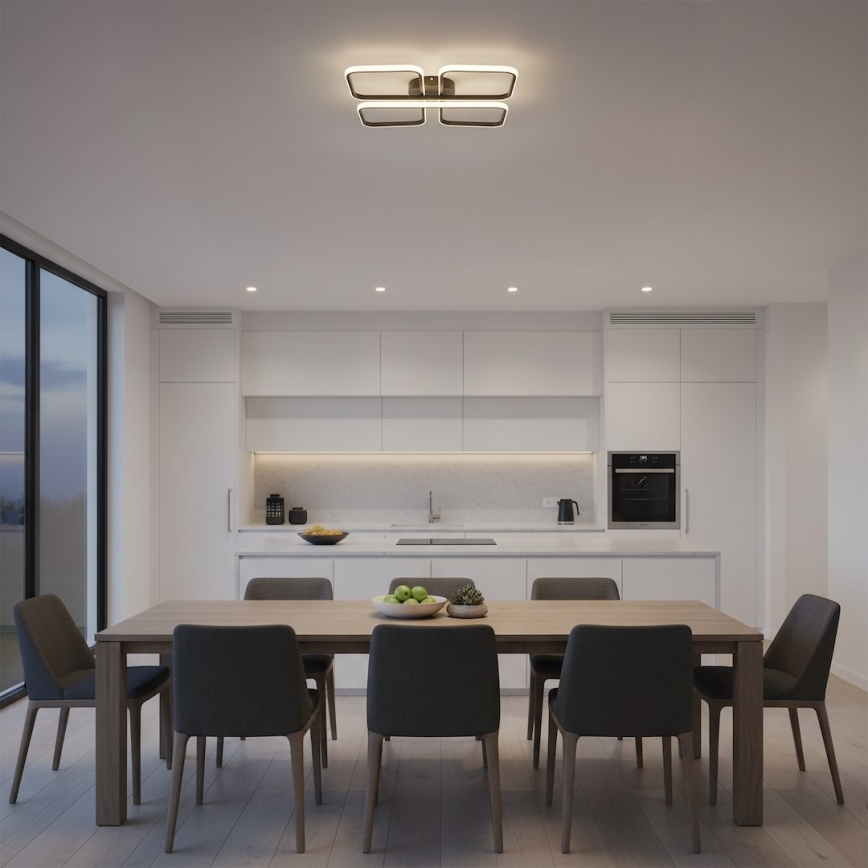 LED lubinis šviestuvas HIDALGO LED/40W/230V juodas