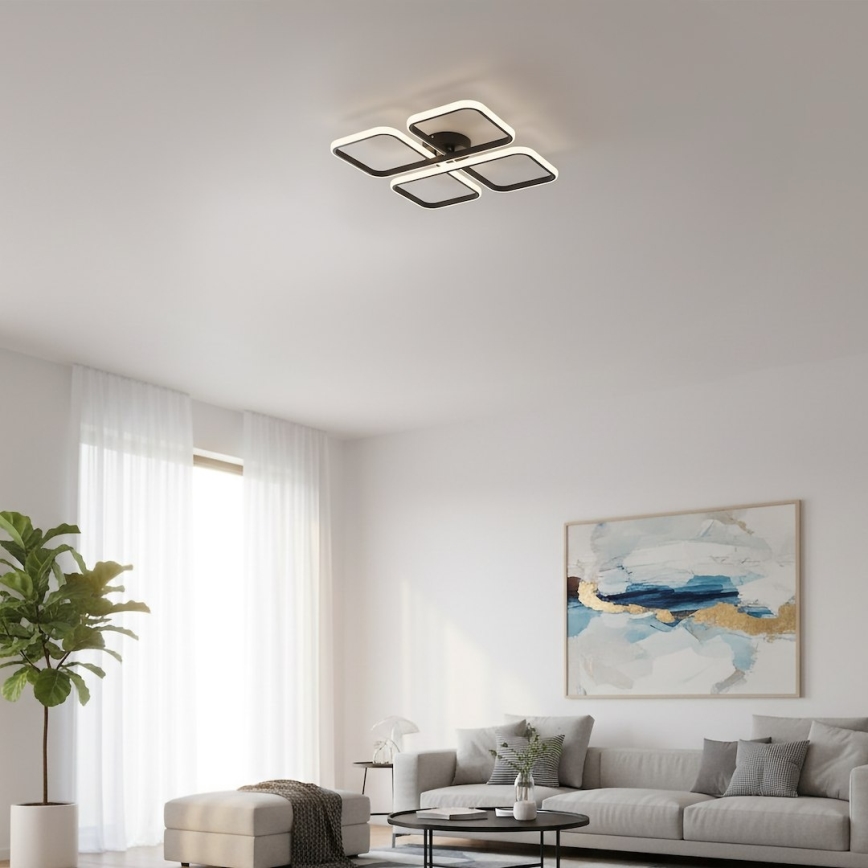 LED lubinis šviestuvas HIDALGO LED/40W/230V juodas