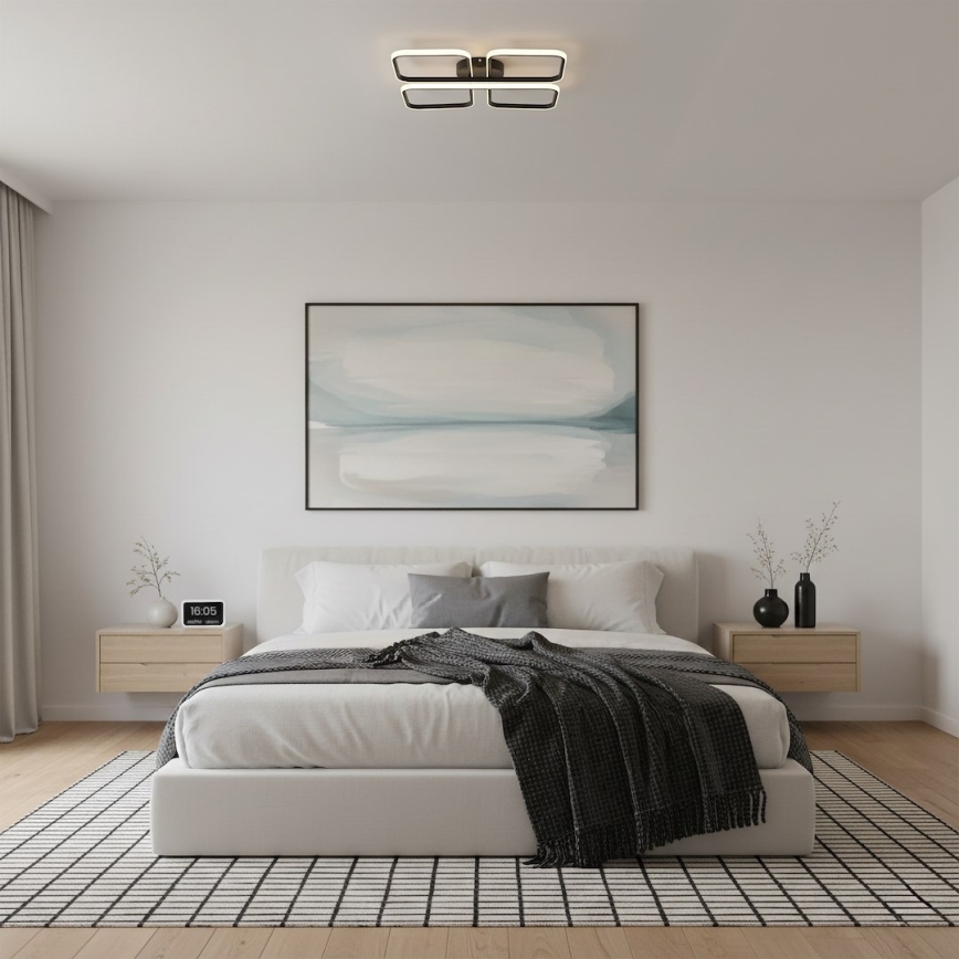 LED lubinis šviestuvas HIDALGO LED/40W/230V juodas