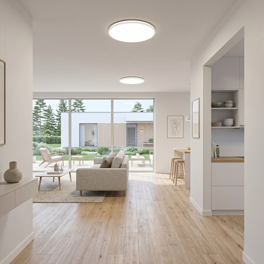 LED lubinis šviestuvas HUGO LED/16/24/32W/230V 3000/4000/6500K skersmuo 37 cm IP54 baltas