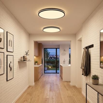 LED lubinis šviestuvas HUGO LED/21/32/42W/230V 3000/4000/6500K skersmuo 45 cm IP54 juodas