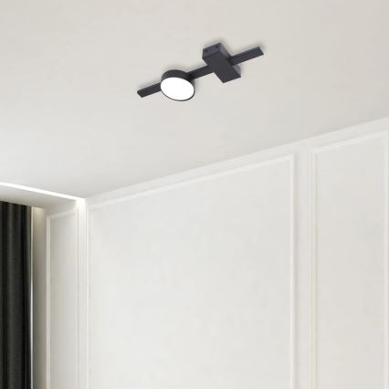 LED lubinis šviestuvas JOY 1xGX53/6W/230V juoda