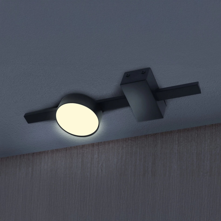 LED lubinis šviestuvas JOY 1xGX53/6W/230V juoda