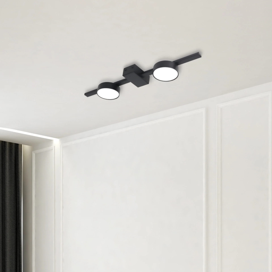 LED lubinis šviestuvas JOY 2xGX53/6W/230V juoda