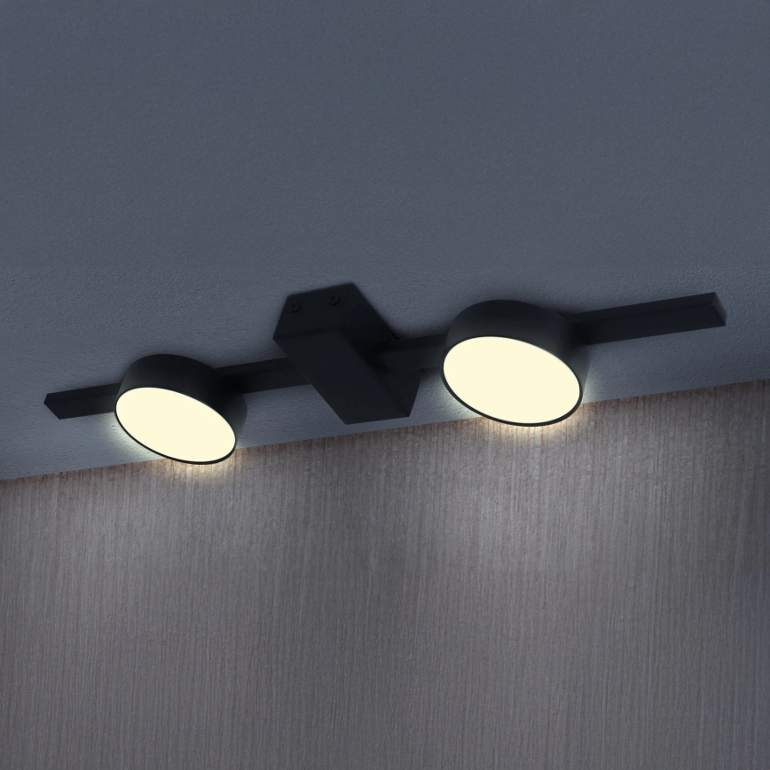 LED lubinis šviestuvas JOY 2xGX53/6W/230V juoda