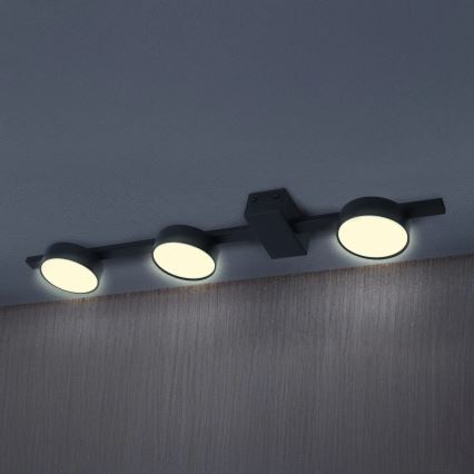 LED lubinis šviestuvas JOY 3xGX53/6W/230V juoda