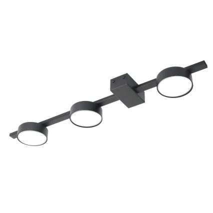 LED lubinis šviestuvas JOY 3xGX53/6W/230V juoda