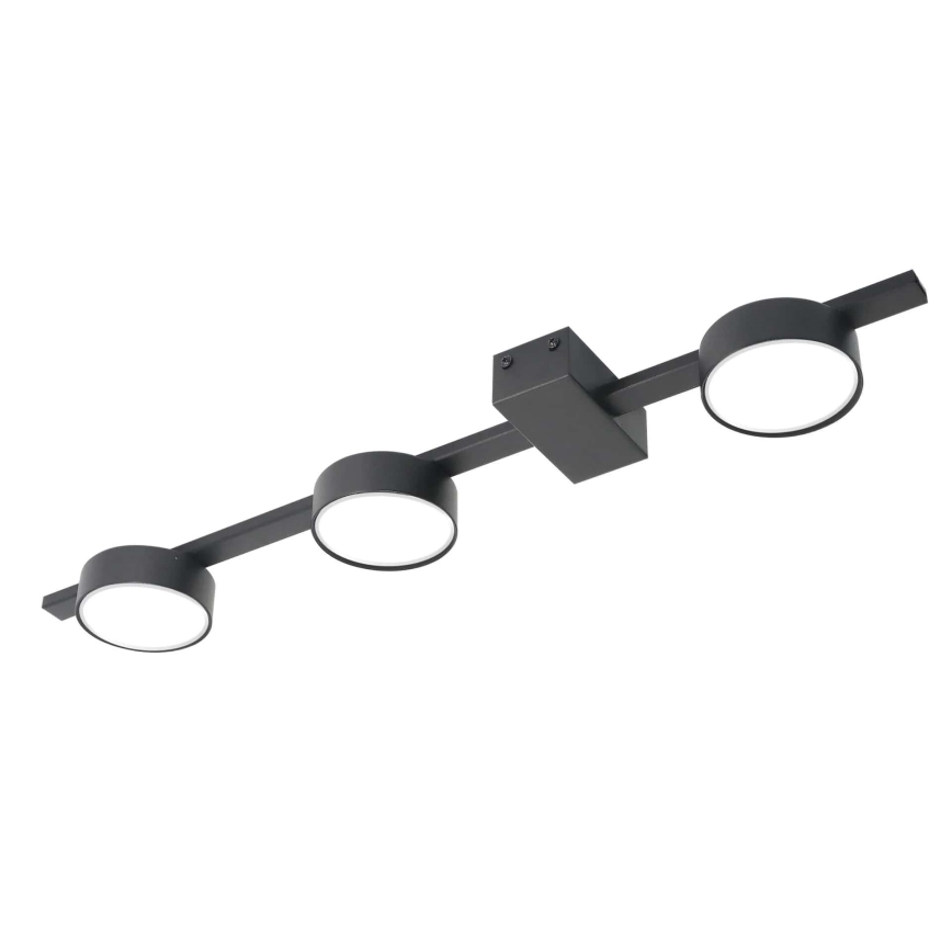 LED lubinis šviestuvas JOY 3xGX53/6W/230V juoda