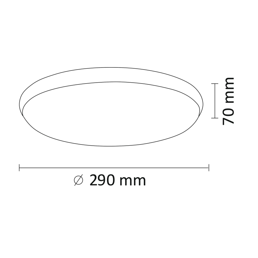 LED lubinis šviestuvas KERN LED/15W/230V nikelis