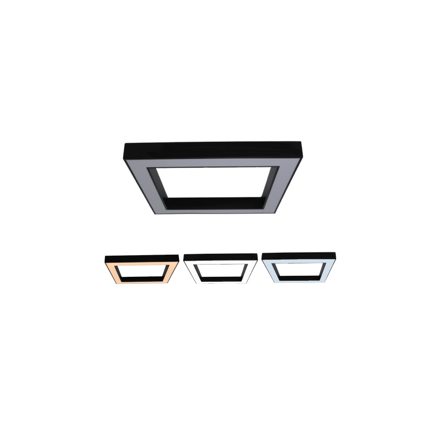 LED lubinis šviestuvas LED/100W/230V 3000/4000/6500K 80x80 cm juodas