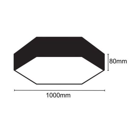 LED lubinis šviestuvas LED/100W/230V 4000K diametras 100 cm