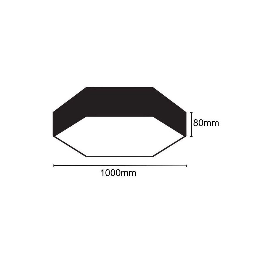 LED lubinis šviestuvas LED/100W/230V 4000K diametras 100 cm