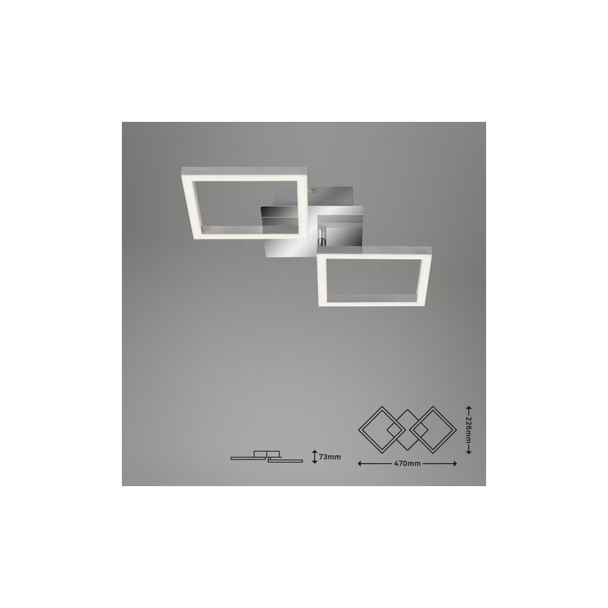 LED lubinis šviestuvas LED/10W/230V 3000K matinis chromas