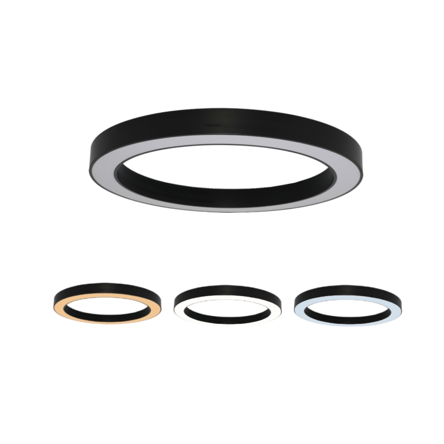 LED lubinis šviestuvas LED/115W/230V 3000/4000/6500K skersmuo 120 cm juodas