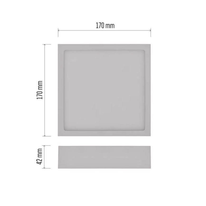 LED Lubinis šviestuvas NEXXO LED/12,5W/230V 3000/3500/4000K 17x17 cm baltas