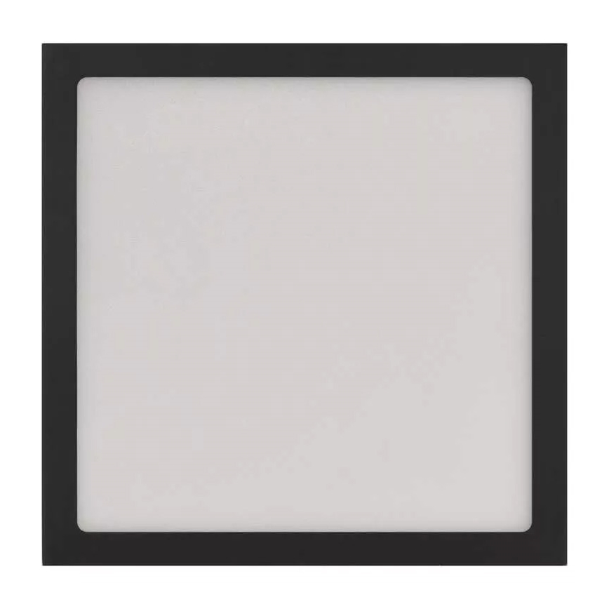 LED Lubinis šviestuvas NEXXO LED/12,5W/230V 3000/3500/4000K 17x17 cm juodas