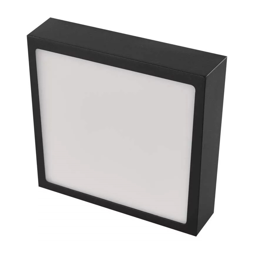 LED Lubinis šviestuvas NEXXO LED/12,5W/230V 3000/3500/4000K 17x17 cm juodas