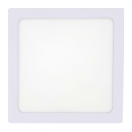 LED lubinis šviestuvas LED/12W/230V 2700K 16,3x16,3 cm balta