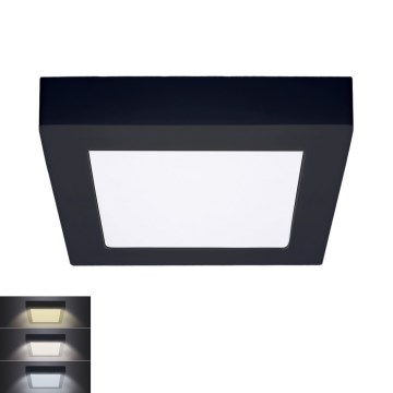 LED Lubinis šviestuvas LED/12W/230V 3000/4000/6000K juodas kampinis