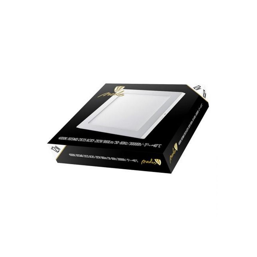 LED lubinis šviestuvas LED/12W/230V 4000K 17,2x17,2 cm