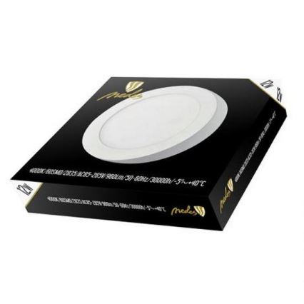 LED lubinis šviestuvas LED/12W/230V 4000K diametras 17,2 cm