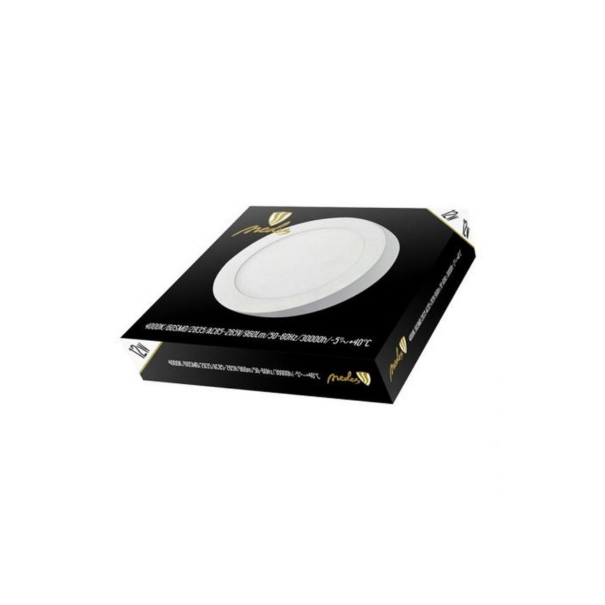 LED lubinis šviestuvas LED/12W/230V 4000K diametras 17,2 cm