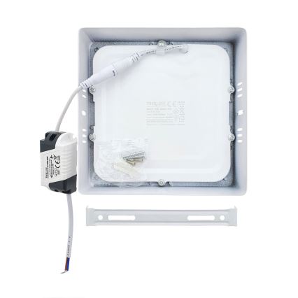 LED lubinis šviestuvas LED/12W/230V 4200K 16,3x16,3 cm balta