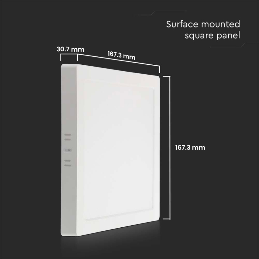 LED lubinis šviestuvas LED/12W/230V 6500K 16,7x16,7 cm balta