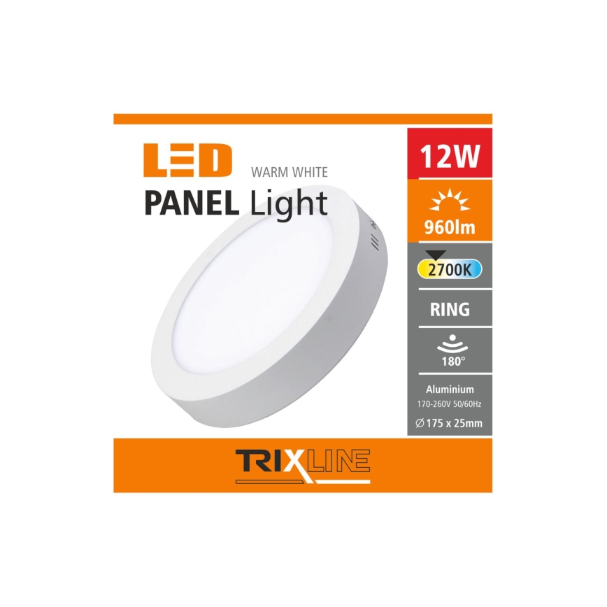 LED lubinis šviestuvas LED/12W/230V