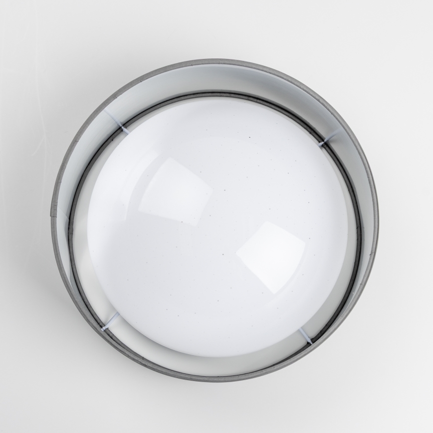 LED lubinis šviestuvas LED/12W/230V skersmuo 32 cm pilkas/sidabrinis