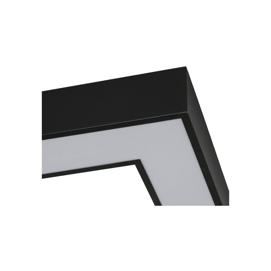 LED lubinis šviestuvas LED/130W/230V 3000/4000/6500K 100x100 cm juodas