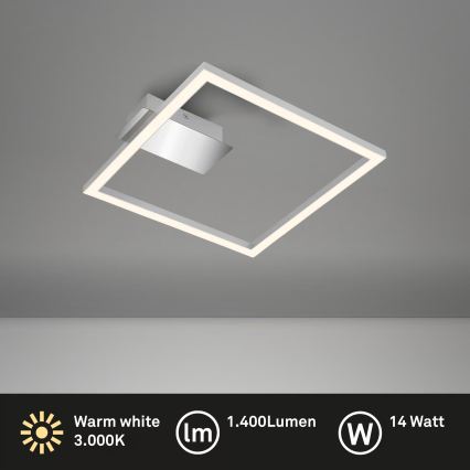 LED lubinis šviestuvas LED/14W/230V matinis chromas