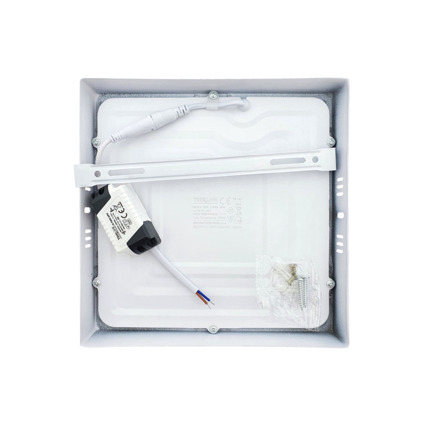 LED lubinis šviestuvas LED/18W/230V 2700K 21x21 cm balta