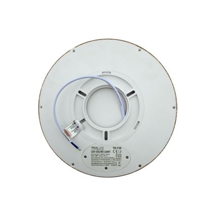 LED lubinis šviestuvas LED/18W/230V 3000/4000/6500K, skersm. 23 cm, rudas