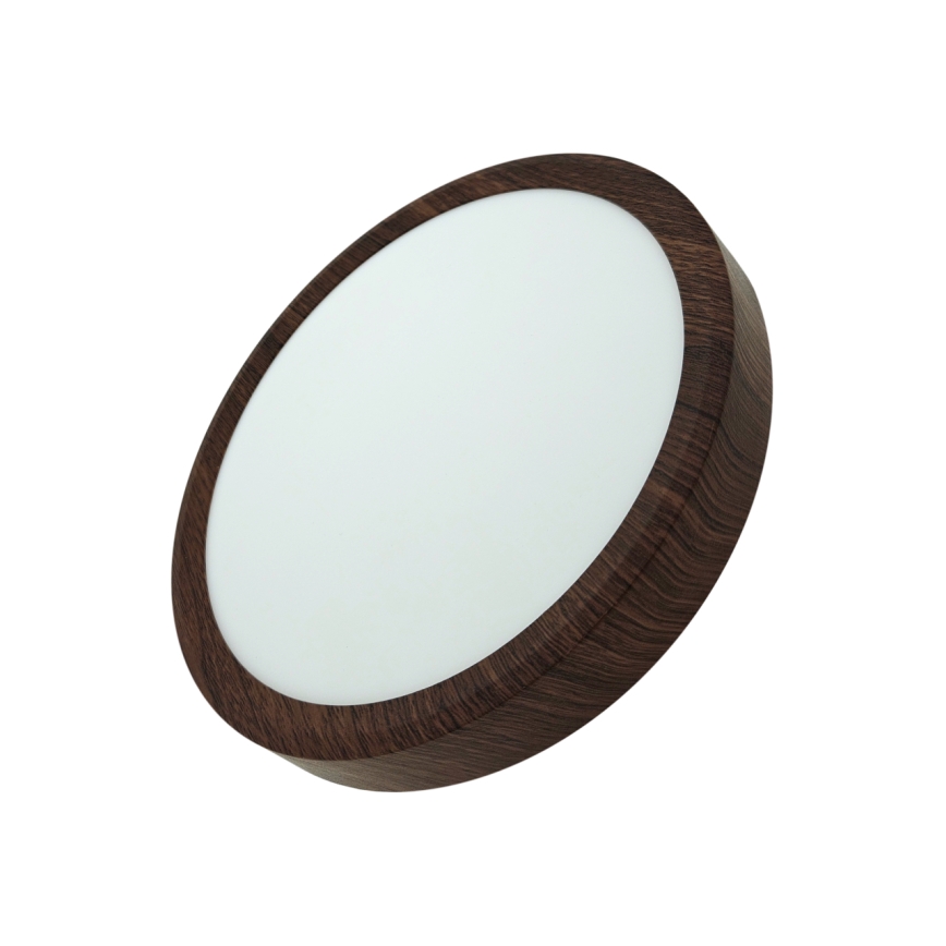 LED lubinis šviestuvas LED/18W/230V 3000/4000/6500K, skersm. 23 cm, rudas