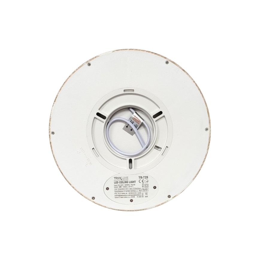 LED lubinis šviestuvas LED/18W/230V 3000/4000/6500K skersmuo 23 cm smėlio spalvos