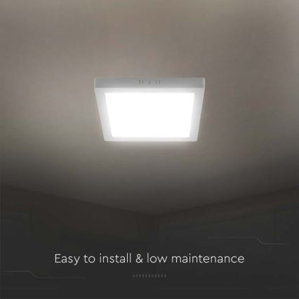 LED lubinis šviestuvas LED/18W/230V 4000K 21,4x,21,4 cm balta
