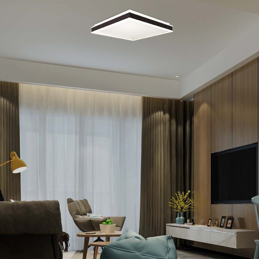 LED lubinis šviestuvas LED/18W/230V 4000K 35x35 cm juoda