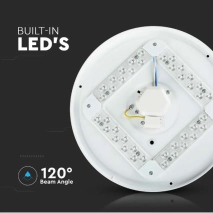 LED Lubinis šviestuvas LED/18W/230V d. 31 cm 3000/4000/6400K