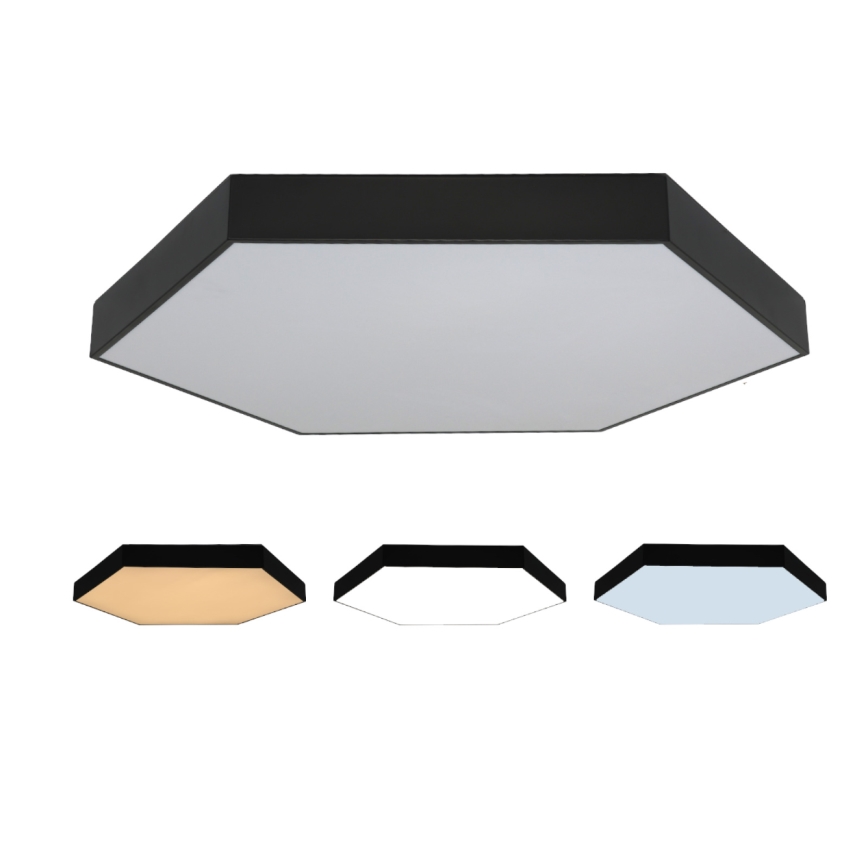 LED lubinis šviestuvas LED/200W/230V 3000/4000/6500K skersmuo 100 cm juodas