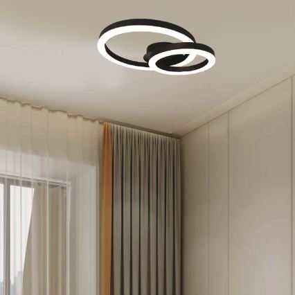 LED lubinis šviestuvas LED/20W/230V 3000K juoda