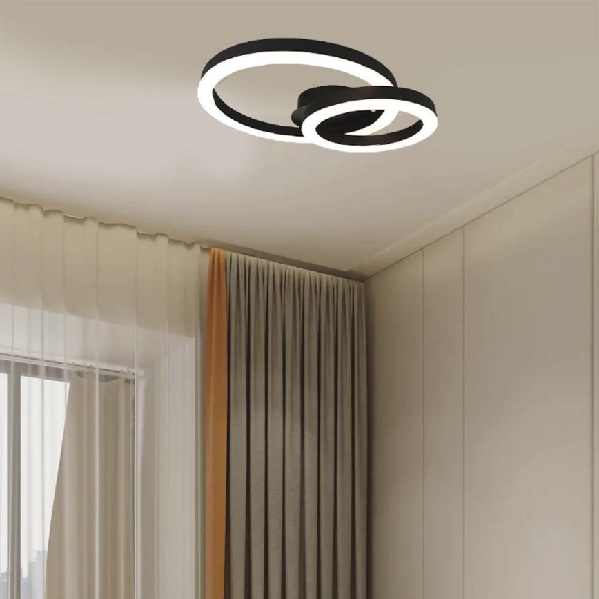LED lubinis šviestuvas LED/20W/230V 3000K juoda