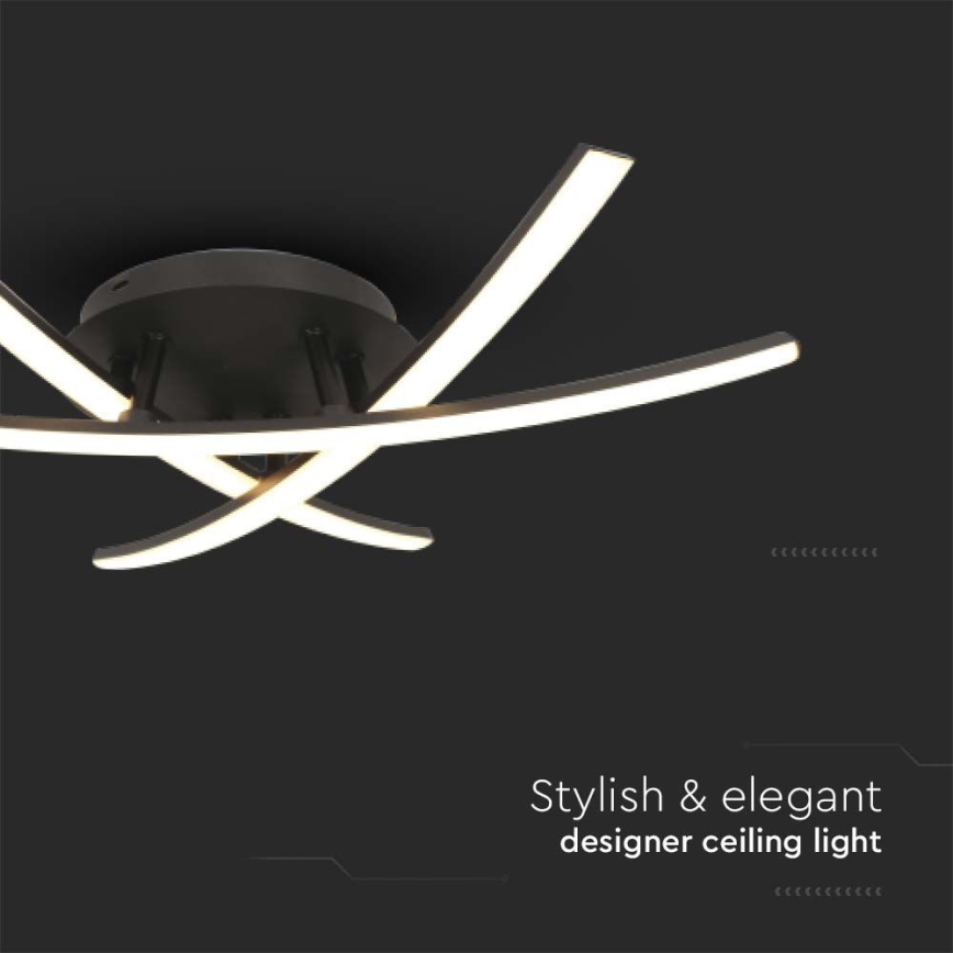 LED lubinis šviestuvas LED/20W/230V 3000K juoda