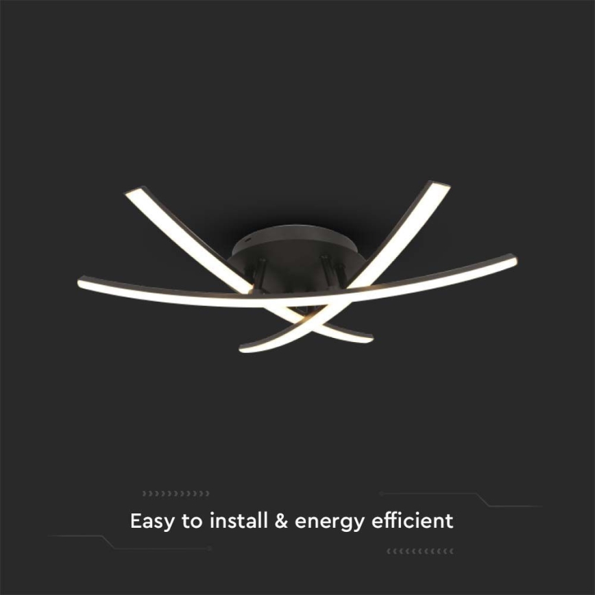 LED lubinis šviestuvas LED/20W/230V 3000K juoda