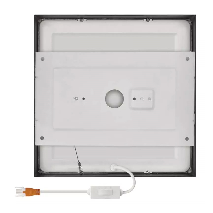 LED Lubinis šviestuvas NEXXO LED/21W/230V 3000/3500/4000K 22,5x22,5 cm juodas